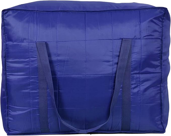 AI ANKIT INTERNATIONAL® Multi-Purpose Storage Bag Light Weighted|Moisture Proof Parachute Jumbo Storage Bag for Clothes & Bedding Storage(BLUE, 73x54x30 Cm) - Image 3
