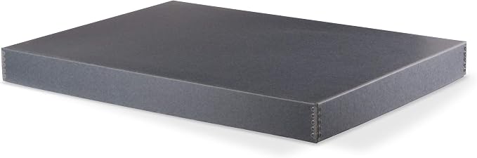 Blue/Grey Drop-Front Newspaper Preservation Box - 15W x 22L x 2" H - Image 2