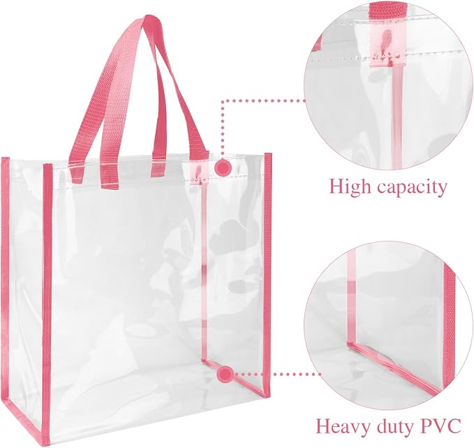 Eccliy Clear Tote Bag Stadium Approved with Handles - Image 4