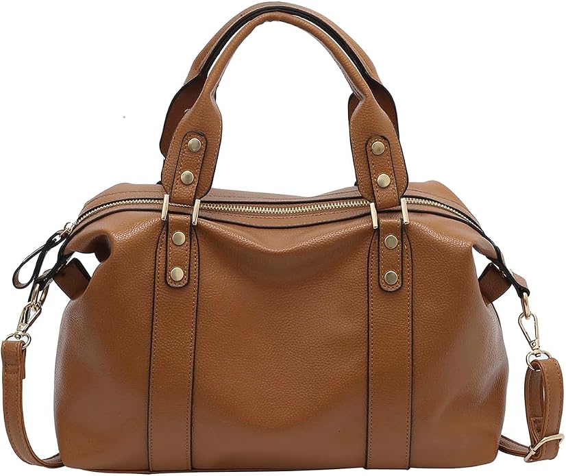 Handbags and Purses for women Vegan Leather Tote Bag for Women Satchel Shoulder Bags Travel Purse with Compartments by MCUVAEC
