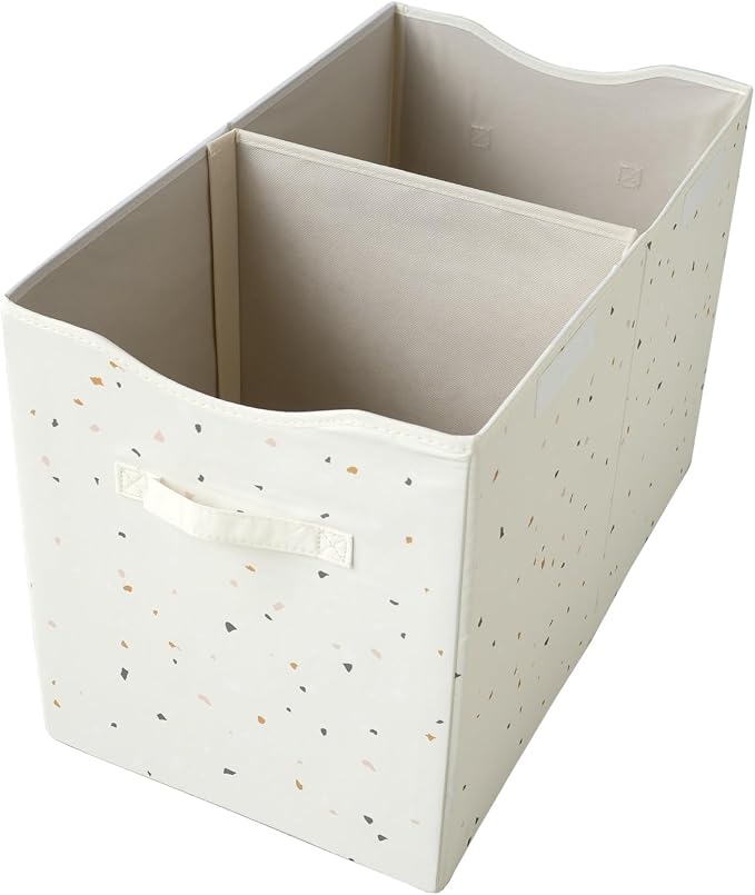 3 Sprouts Recycled Fabric Toy Chest, Extra Large, With Lid, Terrazzo Cream | Recycled fabric, Extra large storage box, Lid included, Collapsible, Sturdy toy bins, Kids bedroom or playroom, Lightweight - Image 4