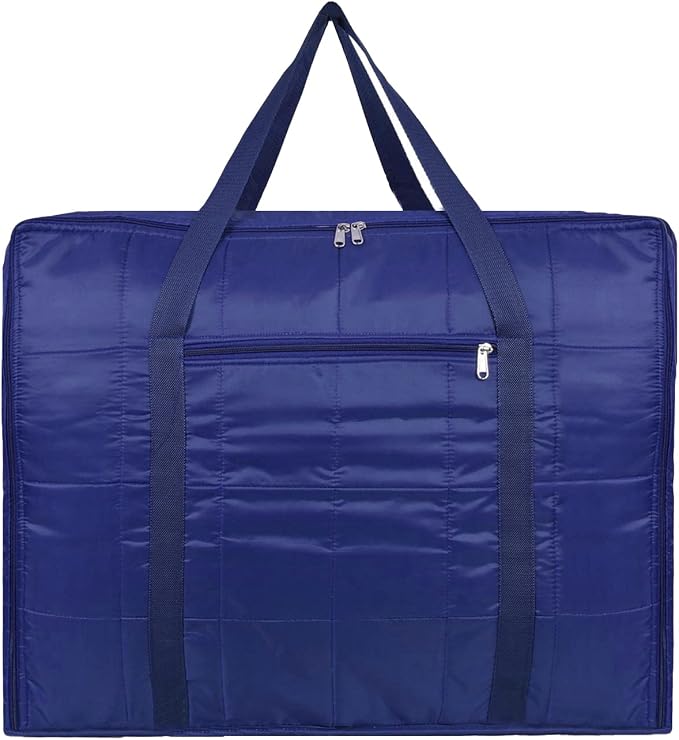AI ANKIT INTERNATIONAL® Multi-Purpose Storage Bag Light Weighted|Moisture Proof Parachute Jumbo Storage Bag for Clothes & Bedding Storage(BLUE, 73x54x30 Cm) by AI+ANKIT+INTERNATIONAL
