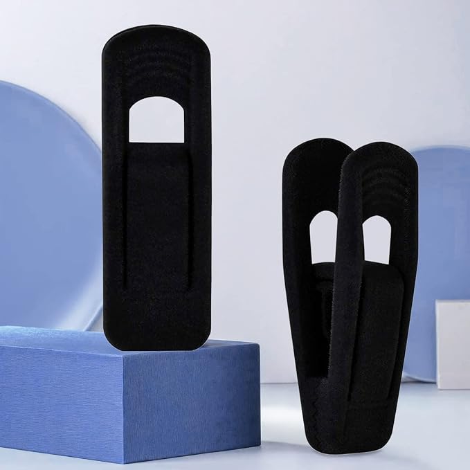 TOFIIGREM Black Velvet Hanger Clips (60-Pack), Strong Finger Clips for Velvet Hangers, Skirt Hanger Clips Fit for Flocking Hangers - Image 5