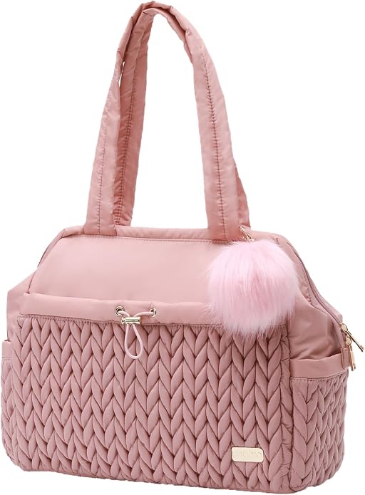 Asha Diaper Bag Tote For Daily Use, Travel Shoulder Diaper Bag With Long Strap by LUKJOJO