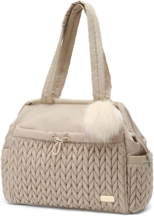 Asha Diaper Bag Tote For Daily Use, Travel Shoulder Diaper Bag With Long Strap by LUKJOJO