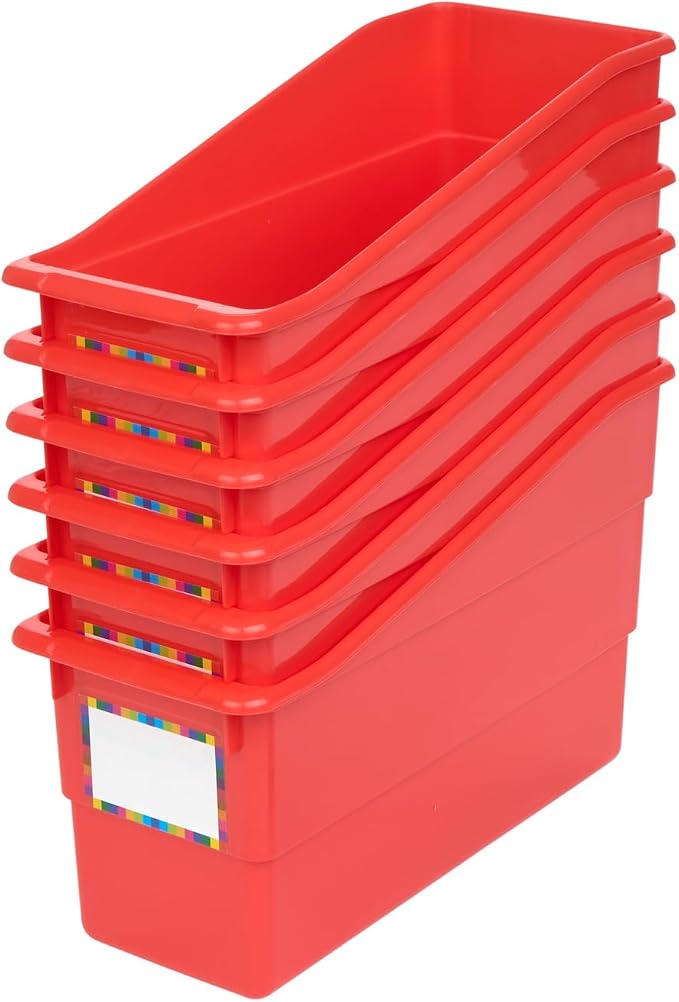 Really Good Stuff Durable Book & Binder Holders - 6 Pack - Red by ReallyGoodStuff