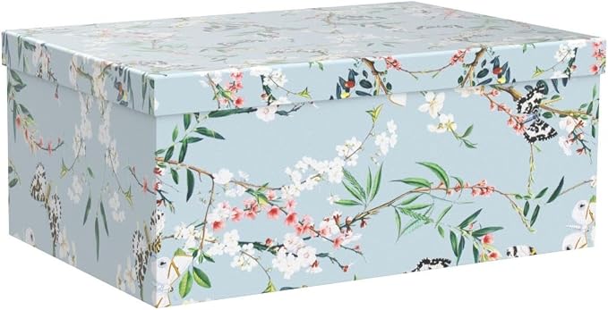 Soul & Lane - Butterfly Photo Storage Boxes with Lids, Set of 3 | Nesting Paperboard Containers with Lids for Pictures and Photos, Floral Nature Decor Cartons, Large Keepsake Gift Boxes - Image 4