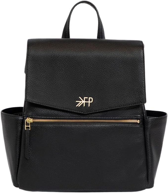 Freshly Picked Mini Diaper Bag II Backpack – Premium Vegan Leather Small Baby Bag without Changing Pad, Compact, Lightweight & Stylish for Moms On-the-Go, Ebony by Unknown