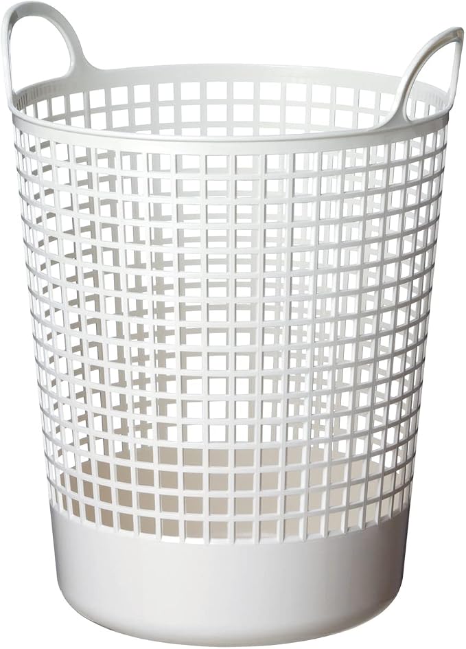 Like-it │SCB-10 │ Stylish and Versatile Basket. Sturdy Yet Flexible Texture. | Daily use Inside or Outside of The Home. Pool & Beach, Picnic, or Camping | 16.14" × 14.96" × 20.47" | White | 10.30 gal by Like-it
