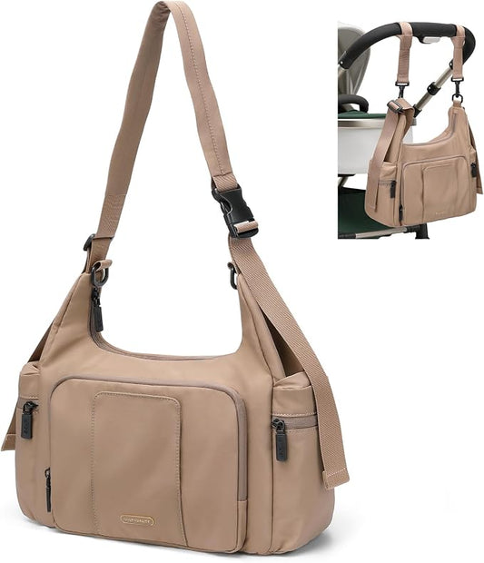 14L Puffer Diaper Bag Tote, Large Capacity Travel Diaper bags, Crossbody Hospital Bag for mom by GOLFQUALITY