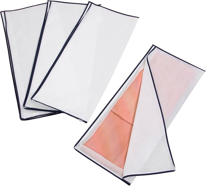 アストロ Astro 173-10 Kimono Storage Case, 2-Way Opening, 4-Piece Set, No Window, Breathable Non-Woven Fabric, Protects Against Dust and Dirt, Storage Bag, Zipper Type by ASTROSTORAGE