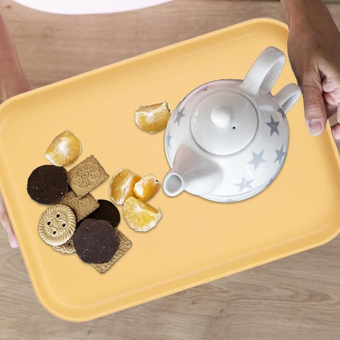 Plastic Art Trays, 10-Pack Large Stackable Activity Crafts Organizer Serving Jewelry Tray for DIY Projects, Painting, Beads, Organizing Supply (12.2 x 8.9 Inches) - Image 7