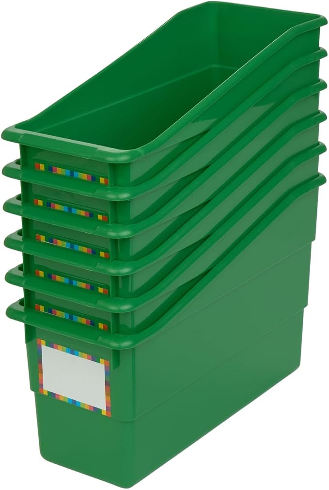 Really Good Stuff Durable Book & Binder Holders - 6 Pack – Green by ReallyGoodStuff