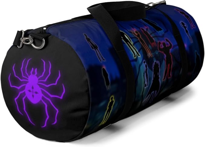 Anime Gym Bag for Women Men - Large Capacity Waterproof Workout Fitness Travel Sports Bags Fashion Street Camping Expandable Carry On Duffle Bag For Couple (Spder Troupe) PTY - Image 5