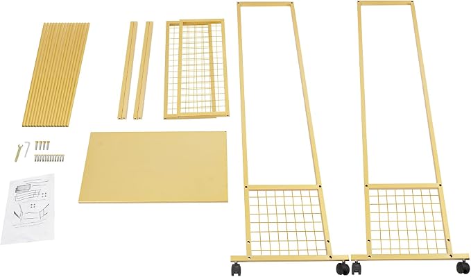 Floor Standing Ribbon Storage Organizer, 16-Layer Iron Rolling Ribbon Holder Organizer Rack with Bottom Basket, Wrapping Paper Holder, Slim Ribbon Storage Rack for Flower Shop,Craft Room H: 60inch - Image 8