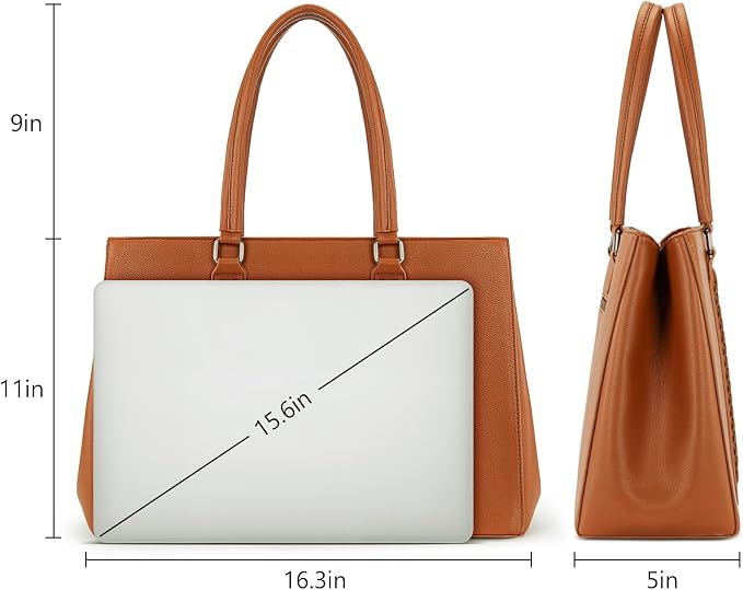 Montana West Wrangler Laptop Tote Bag for Women 15.6 Inch Computer Bag for Work Large Double Compartment Purse and Handbag - Image 3