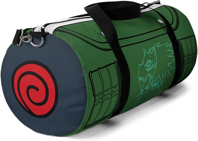 Anime Gym Bag for Women Men - Large Capacity Waterproof Workout Fitness Travel Sports Bags Fashion Street Camping Expandable Carry On Duffle Bag For Couple (Green Kashi) PTY - Image 3