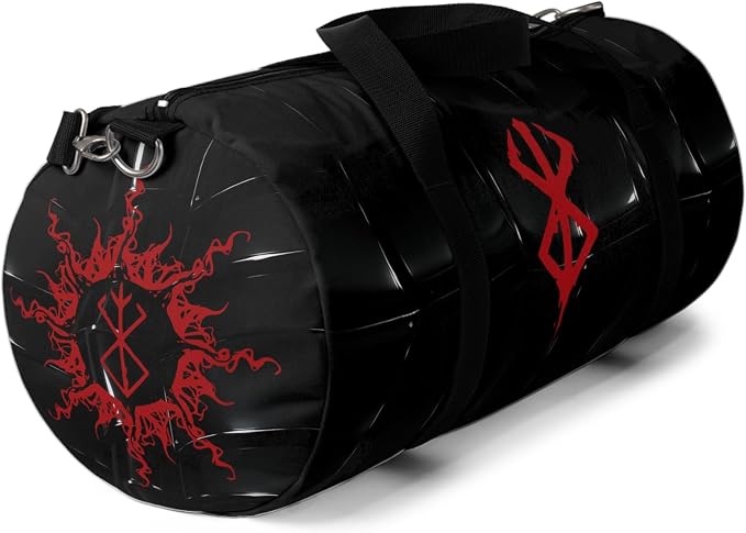 Anime Gym Bag for Women Men - Large Capacity Waterproof Workout Fitness Travel Sports Bags Fashion Street Camping Expandable Carry On Duffle Bag For Couple (Black Berserk) PTY - Image 5
