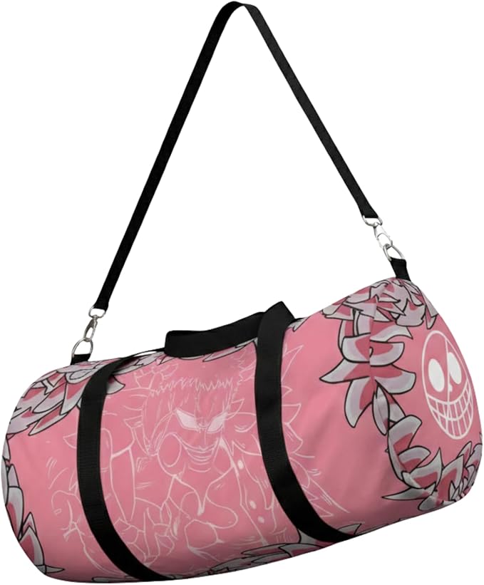 Anime Gym Bag for Women Men - Large Capacity Waterproof Workout Fitness Travel Sports Bags Fashion Street Camping Expandable Carry On Duffle Bag For Couple (Pink Flaminggo) PTY by CrownLimitedSupply