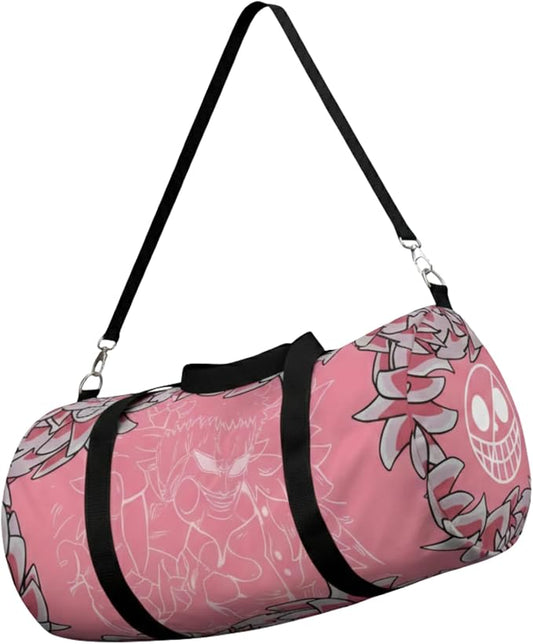 Anime Gym Bag for Women Men - Large Capacity Waterproof Workout Fitness Travel Sports Bags Fashion Street Camping Expandable Carry On Duffle Bag For Couple (Pink Flaminggo) PTY by CrownLimitedSupply