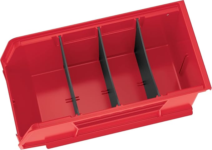 Akro-Mils 30230 AkroBins Plastic Storage Bins, 11"x5"x5", Red, 12-Pack | Space-Saving Stackable Bins for Garage, Pantry, Craft Organization - Image 10