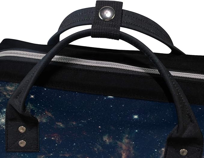 Large Diaper Bag Backpack Alien Planet Moon And Mountains Cosmetology Bag Waterproof Hairstylist Traveling Bag - Image 5