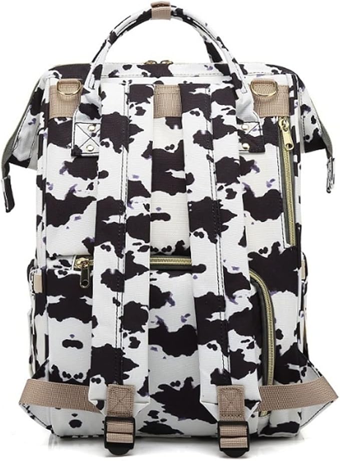 Large Capacity Baby Diaper Bag Backpack Waterproof Travel Nappy Diaper Bags Cute for Girls Boys (Cows) - Image 4
