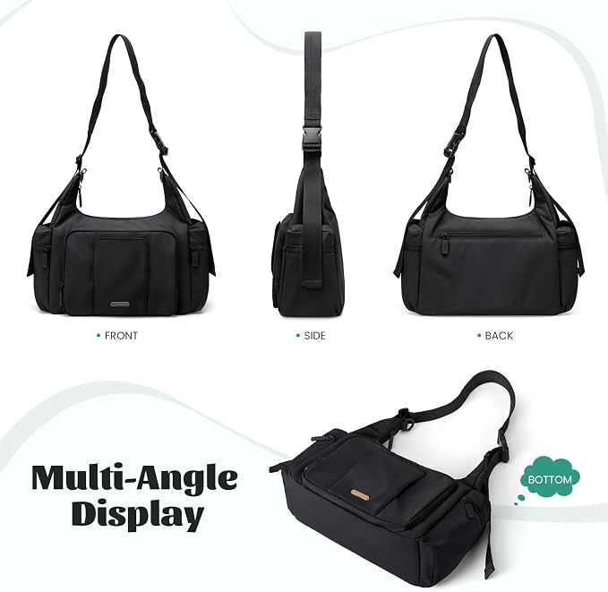 14L Puffer Diaper Bag Tote, Large Capacity Travel Diaper bags, Crossbody Hospital Bag for mom - Image 7