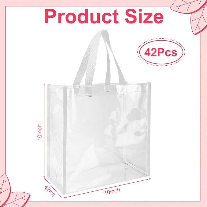 Eccliy Clear Tote Bag Stadium Approved with Handles - Image 4