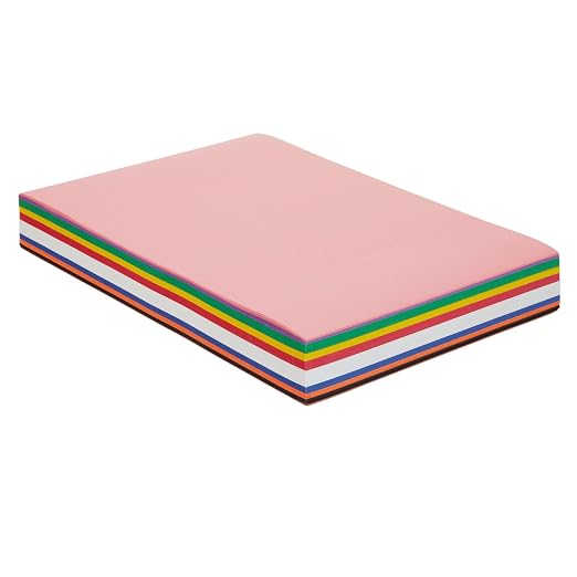 Colorations 12" x 18" Mediumweight Construction Paper Assorted Colors | 300 Sheets, Bulk Pack Art Paper, Arts & Crafts, School Supplies, Drawing, Coloring, Painting, 3D Art by Colorations