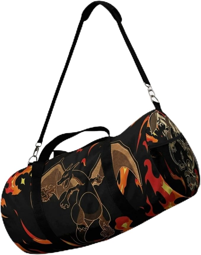 Anime Gym Bag for Women Men - Large Capacity Waterproof Workout Fitness Travel Sports Bags Fashion Street Camping Expandable Carry On Duffle Bag For Couple (CRZRD) PTY by CrownLimitedSupply