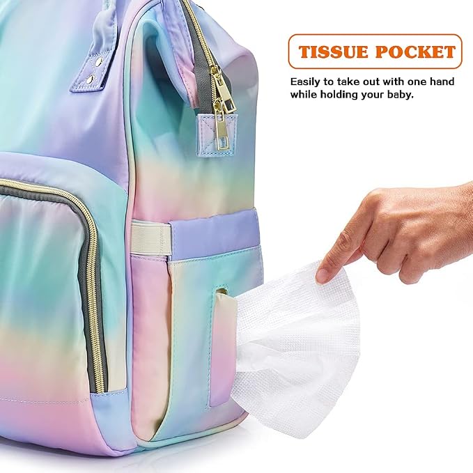 Diaper Bag Backpack for Mom & Dad, Multifunction Waterproof Baby Changing Bags, Large Nappy Bag Backpack - Image 5