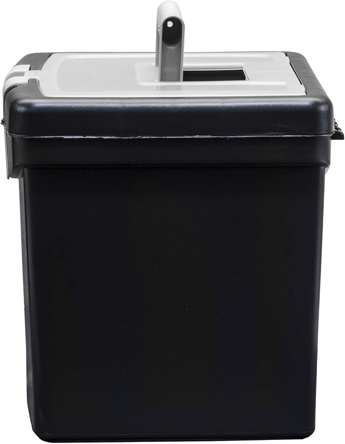 Storex 61504B02C Portable File Box with XL Lid, 11 x 13-1/2 x 11 Inches, Black (Pack of 3) - Image 6