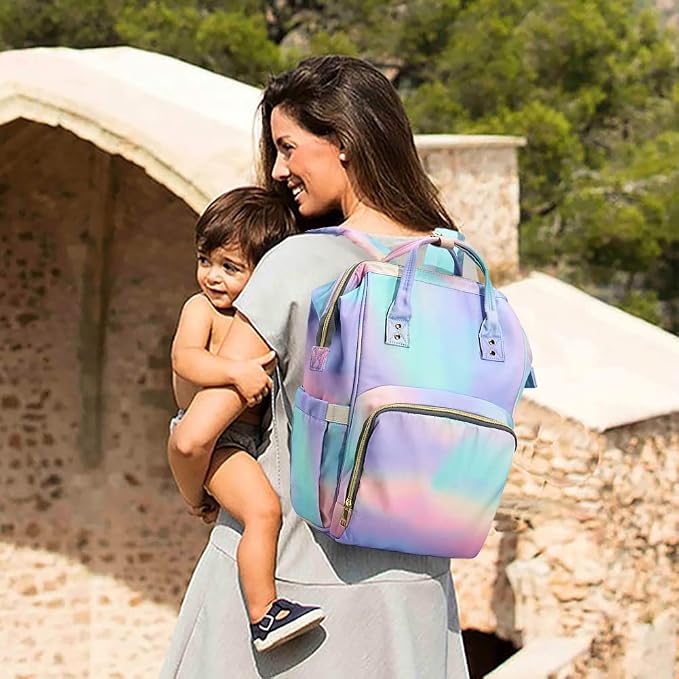 Diaper Bag Backpack for Mom & Dad, Multifunction Waterproof Baby Changing Bags, Large Nappy Bag Backpack - Image 8