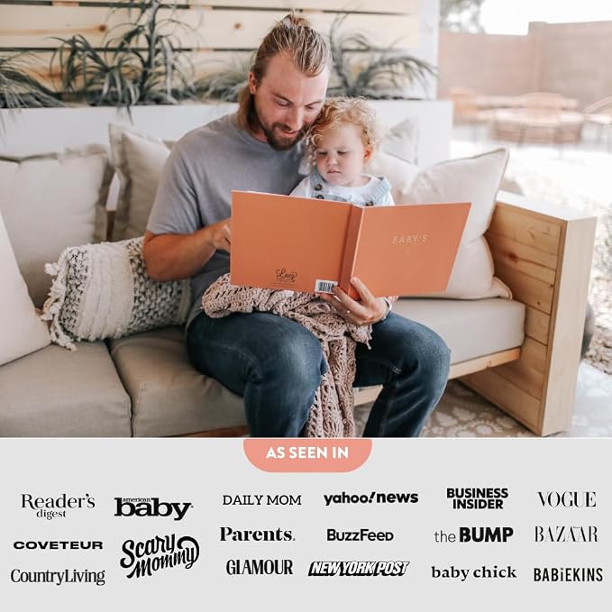 Lucy Darling Baby Memory Book – Teddy Bears' Picnic | Luxury Baby First Year Book & Photo Album | Gender Neutral Keepsake Journal for Milestones, Memories & Photos | Thoughtful Pregnancy Gift - Image 5