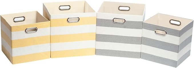 Posprica 3X Thicker Storage Bins Storage Cubes, 13×13 Fabric Storage Boxes Foldable Baskets Containers Drawers for Nurseries,Offices,Closets,Home Décor - Image 7