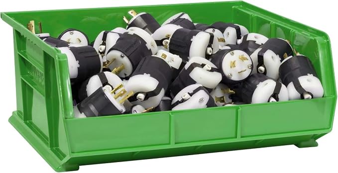 Akro-Mils 30250 AkroBins Plastic Storage Bins, 15"x16"x7", Green, 6-Pack | Space-Saving Stackable Bins for Garage, Pantry, Craft Organization - Image 10