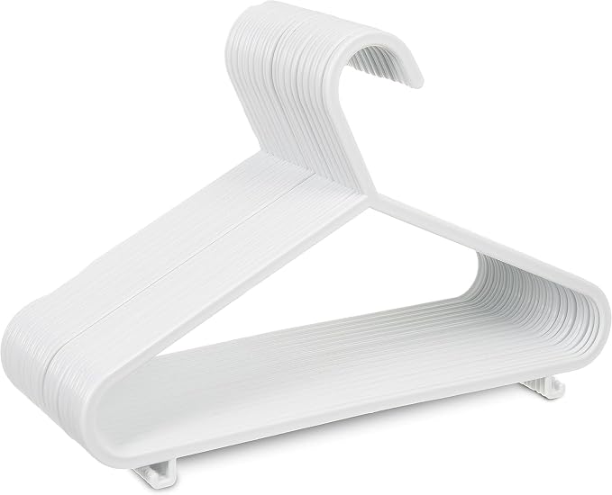 MYJ Plastic Kids Hangers for Clothes (Pack of 40) - Durable and Slim Baby Hangers - Space Saving Children's Hangers for Clothes - Infant Hangers & Kids Coat Hangers by MYJ