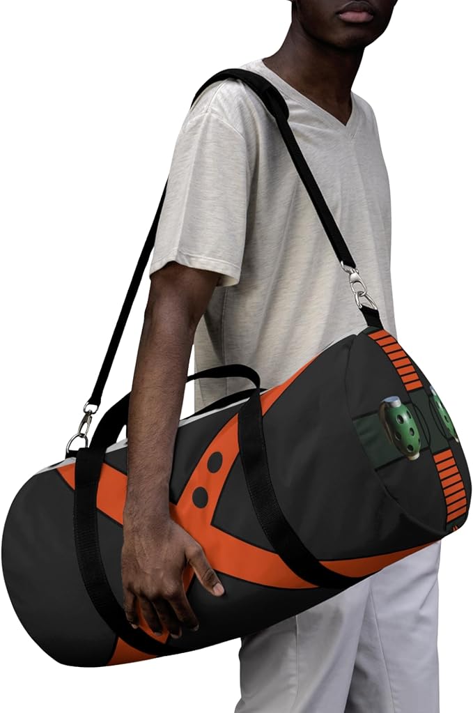 Anime Gym Bag for Women Men - Large Capacity Waterproof Workout Fitness Travel Sports Bags Fashion Street Camping Expandable Carry On Duffle Bag For Couple (Black Bakugo) PTY - Image 3