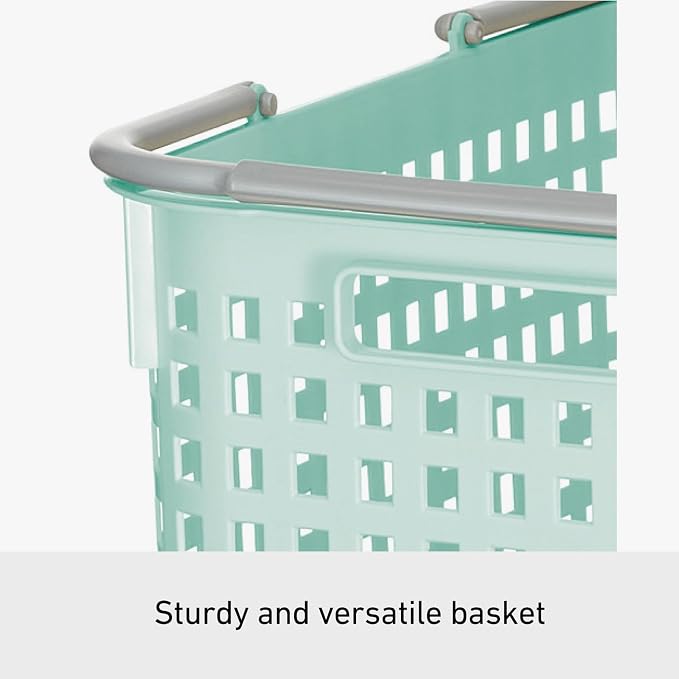 Like-it │SCB-5 │Daily use Inside or Outside. Movable Handles Make it Easy to Carry Around | Portable Large Basket for Kitchen, Laundry and Kids Room | 18.7 x 12.2 x 15.47 | White | 10.57 gal - Image 4