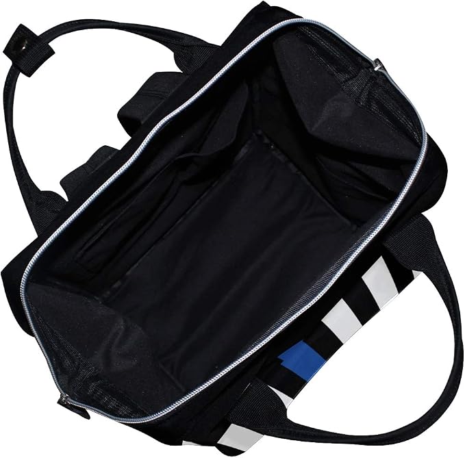 Large Capacity Baby Diaper Bag Thin Blue Line American Police Flag Durable Multi Function Travel Backpack - Image 7
