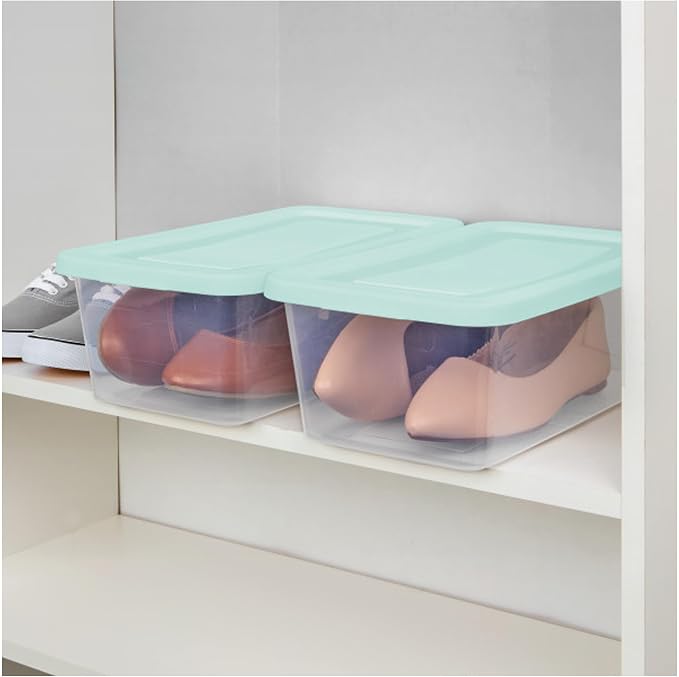 Sterilite 30 Pack Stackable Storage Bin with Lid, Clear Plastic Design, 6 Quart - Image 5