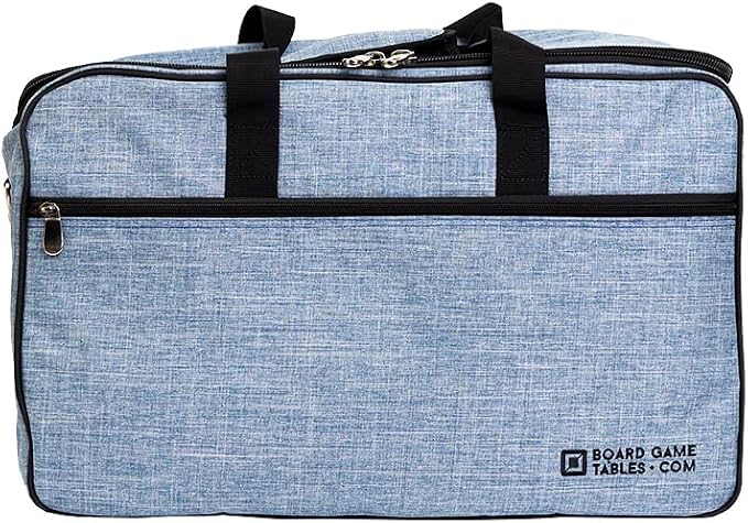 Board Game Bag, Fits 7 Standard-Sized Boxes, Padded For Protection | Carry With Backpack/Shoulder Strap/Luggage Slip | Duffle Bag For Travel Or Game Night | Pocket For Accessories (Sky Blue) - Image 5