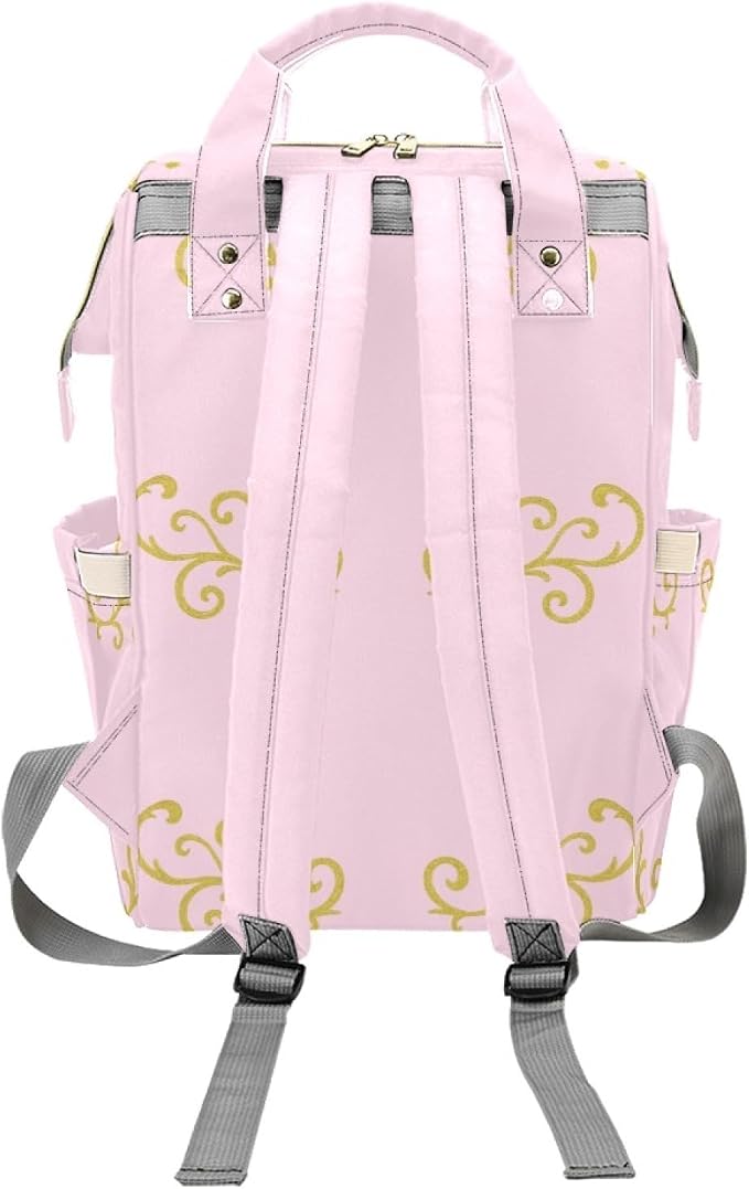Crown Personalized Baby Diaper Bag – Custom Name Waterproof Nappy Backpack with Multi Compartments – Stylish Gift for Mom, Dad, Baby Shower & Outdoor Travel - Image 4