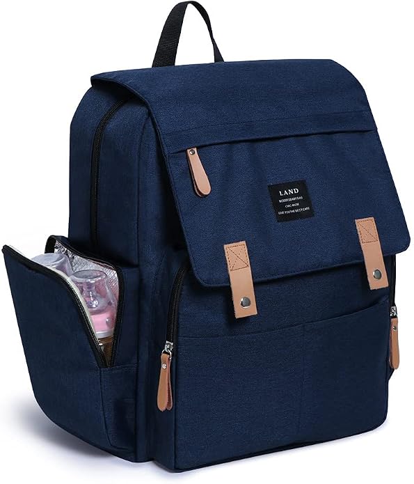 Land diaper bag multi-function waterproof travel backpack nappy bags insulated compartment pockets wipes pocket by Unknown