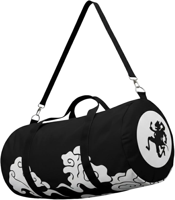 Anime Gym Bag for Women Men - Large Capacity Waterproof Workout Fitness Travel Sports Bags Fashion Street Camping Expandable Carry On Duffle Bag For Couple (New Gear 5) PTY by CrownLimitedSupply