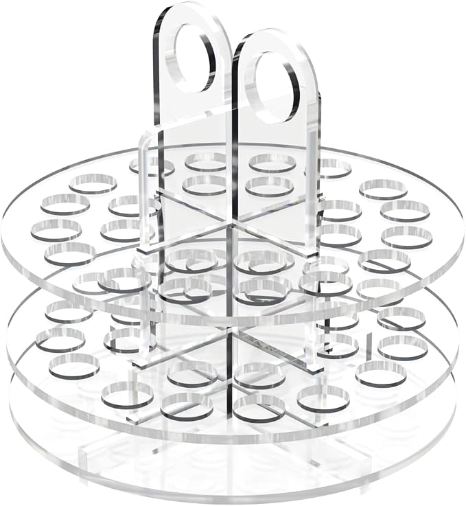 Marketing Holders Pen Marker Paint Brushes Makeup Organizer Holder Desktop Counter Lip Eye Liner Tabletop Holder Display Office Home Storage (2, 24 Slot Clear) by MarketingHolders