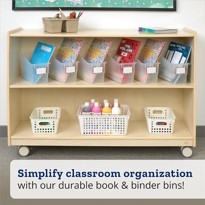 Really Good Stuff Durable Book & Binder Holders - 6 Pack - Clear - Image 2