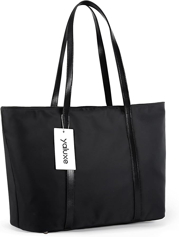 YALUXE Women's Nylon Tote Bags Large Capacity Shoulder Bags Work Handbags Purses Travel Beach Bags | Nylon - Image 3