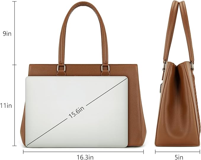 Montana West Wrangler Laptop Tote Bag for Women 15.6 Inch Computer Bag for Work Large Double Compartment Purse and Handbag - Image 3
